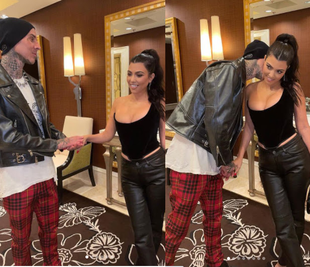 Kourtney Kardashian engaged after Travis Barker proposed to her in Las Vegas (Photos)