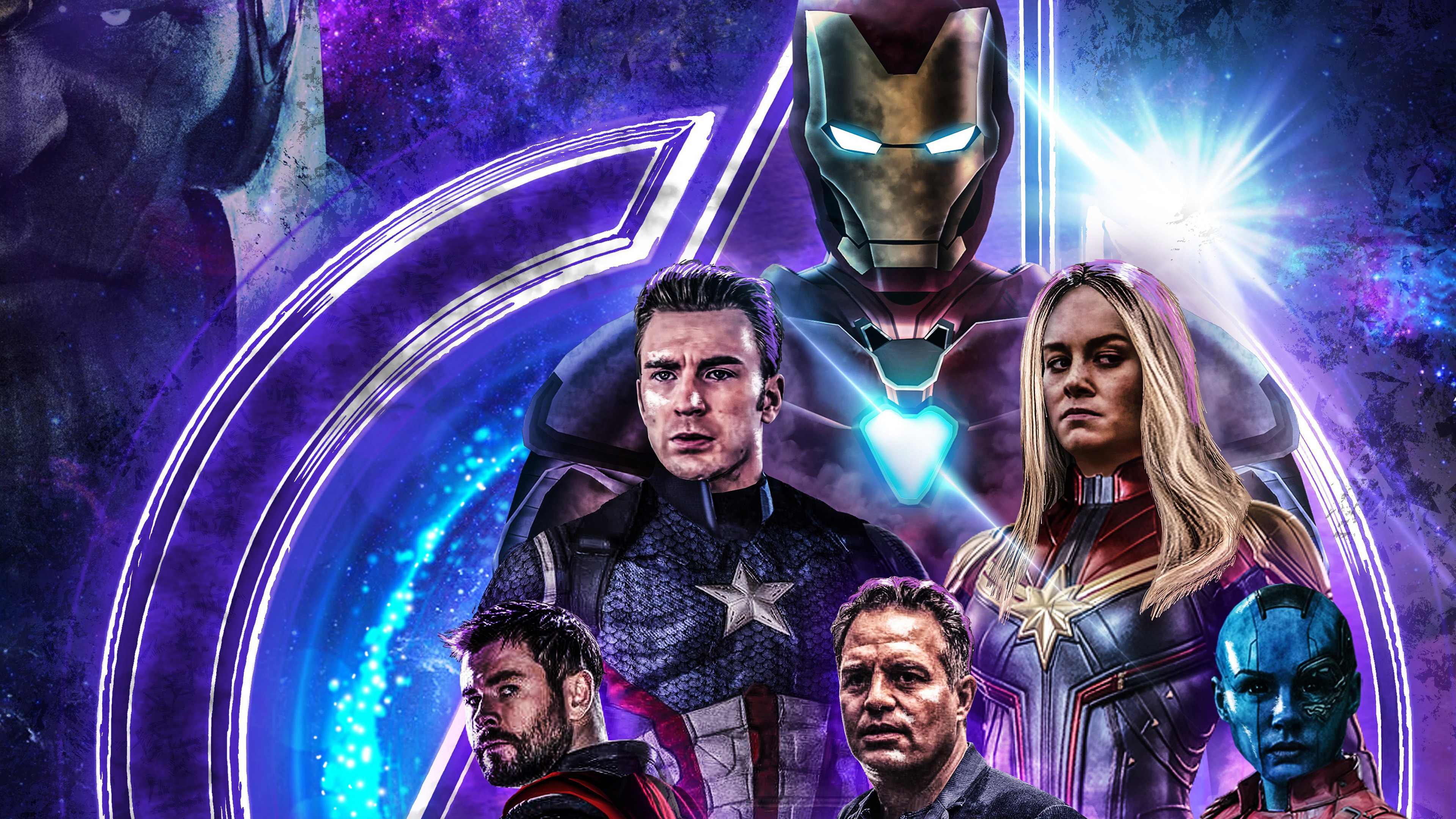 Avengers: Endgame Thanos Iron Man Captain America 4K Wallpaper #107