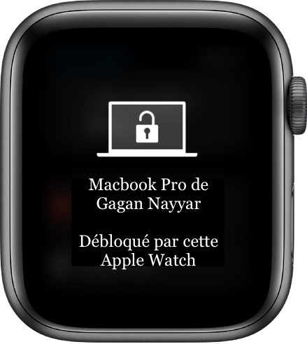 Macbook Pro de Gagan Nayyar Débloqué par cette Apple Watch