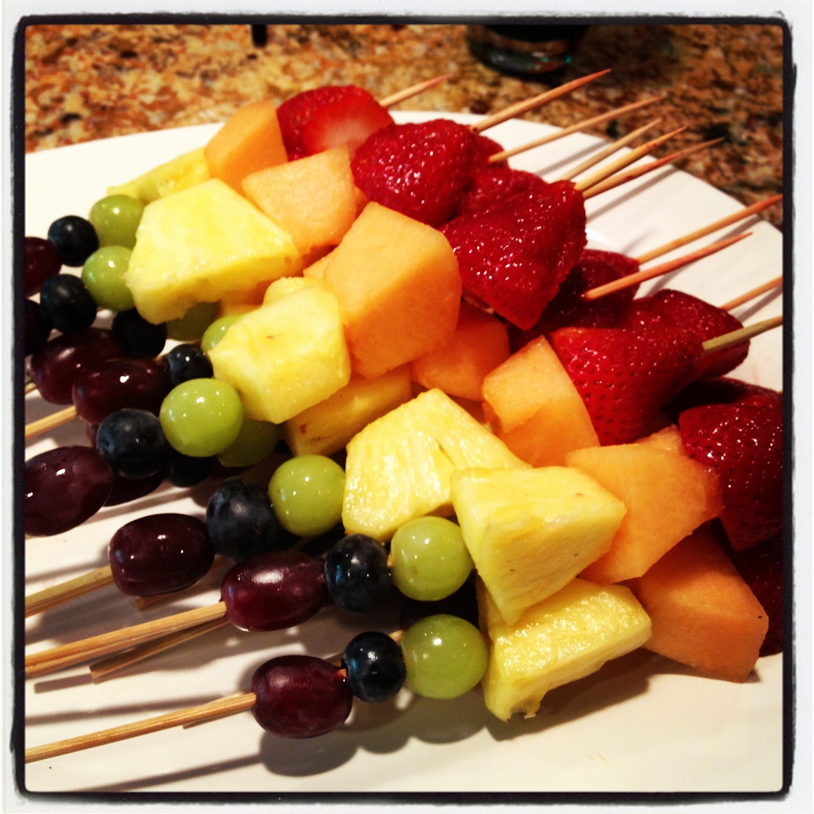 pearls and pasta Rainbow Fruit Skewers