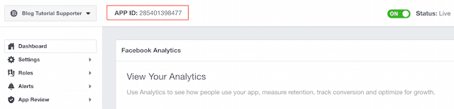 Facebook Page App ID