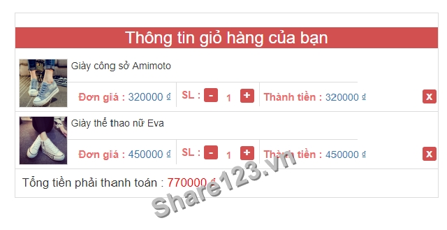 Top 50 mẫu thiết kế giỏ hàng html đẹp nhất