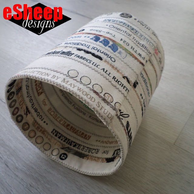Selvage Fabric Canister by eSheep Designs