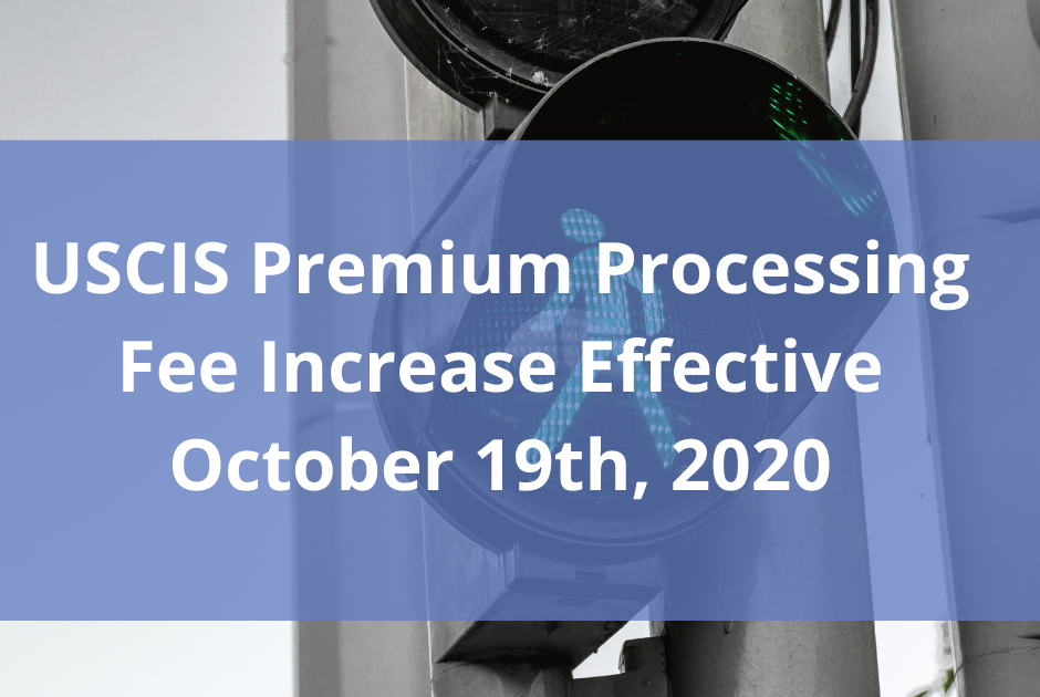 Sweet Beginning USA USCIS Premium Processing Fee Increase Effective