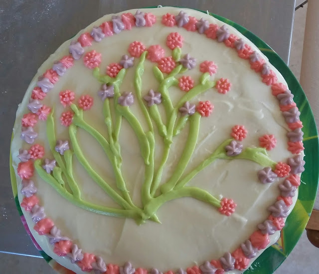 Yellow Cake with Sour Cream Frosting