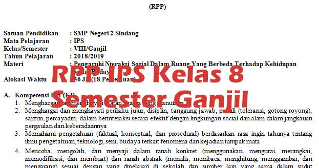 Materi ips smp kls 8 semester 1