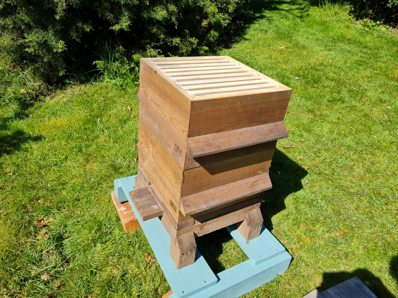 An English Homestead Warre Bee Hive