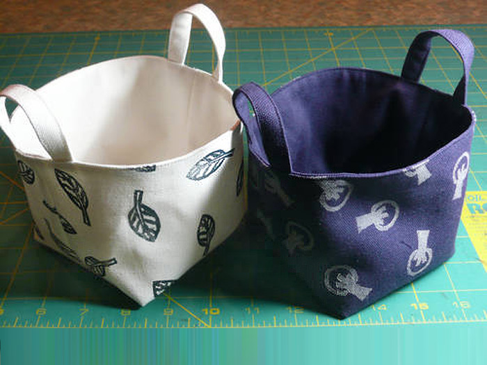 Fabric Bucket TUTORIAL and PATTERN Easy Step to Step DIY!