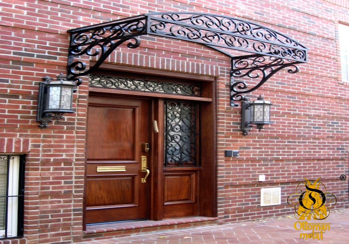 Wrought iron door canopiesWrought iron metal Latvia