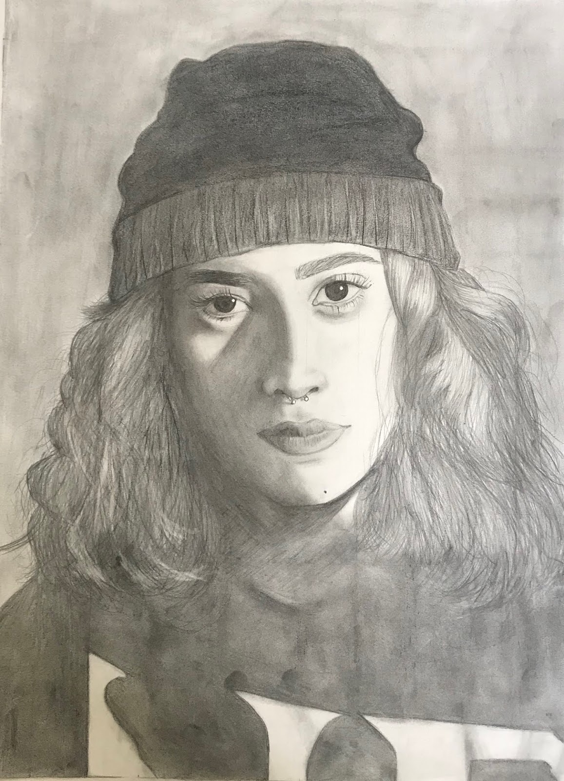 Art 1- Pencil Self Portraits- Final Fall Project