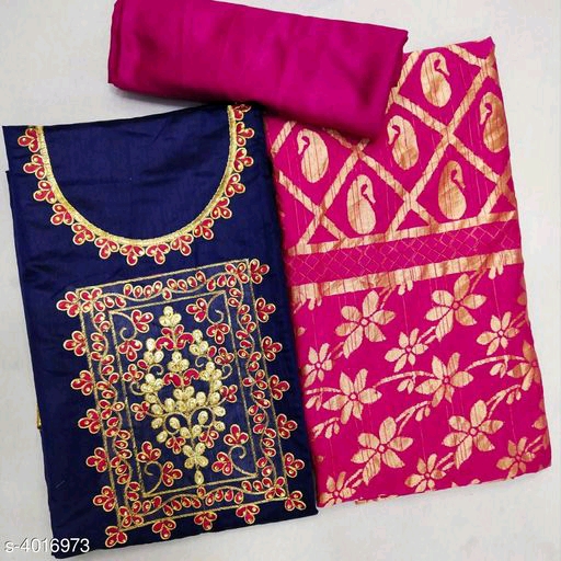 Chanderi Cotton Suits : ₹599/- free COD WhatsApp +919730930485