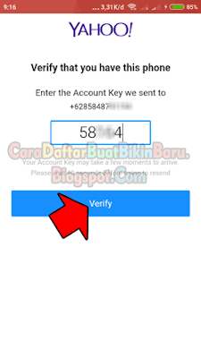 cara daftar email baru yahoo