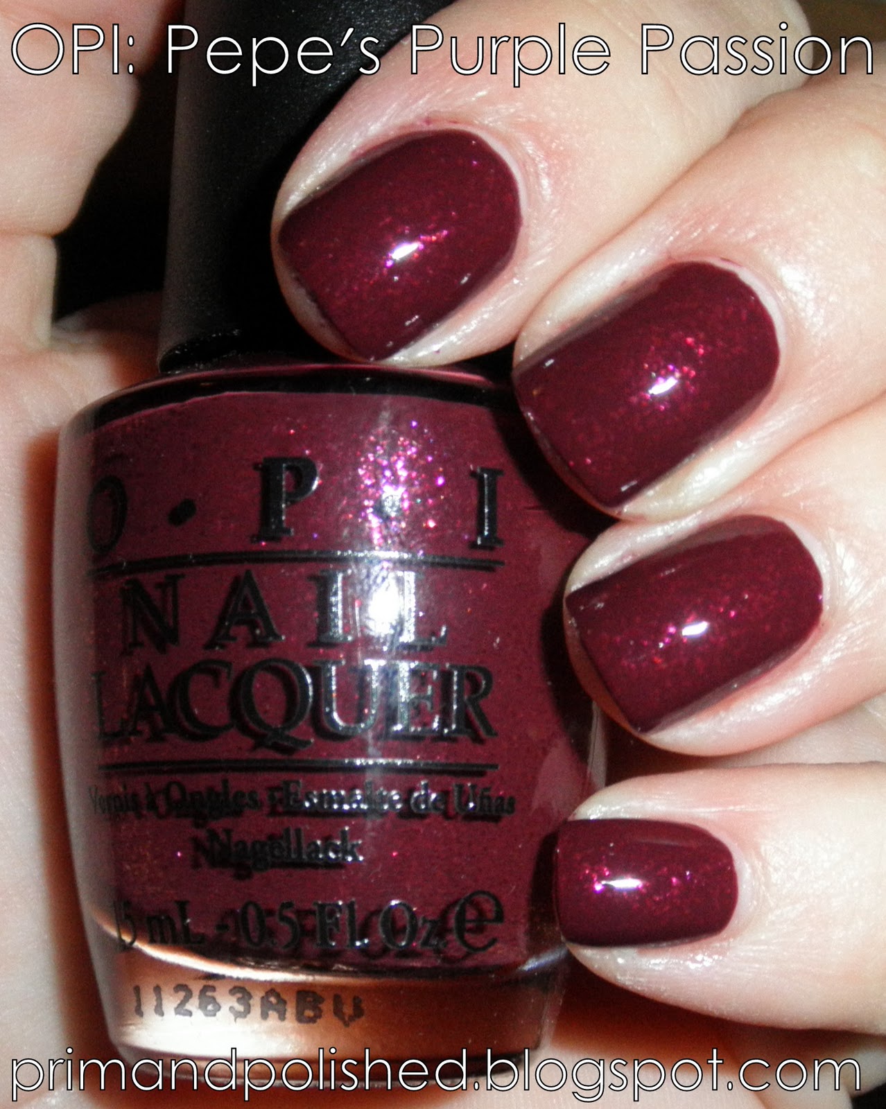 Prim and Polished Blog: OPI: Pepe's Purple Passion: (Muppets Collection)