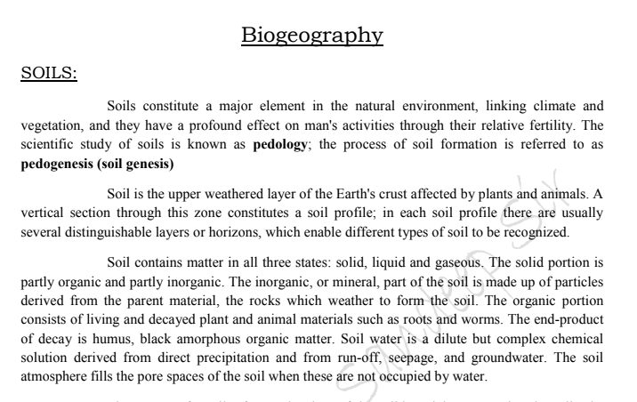 Geography Optional Biogeography Sandeep Sir Notes PDF Download