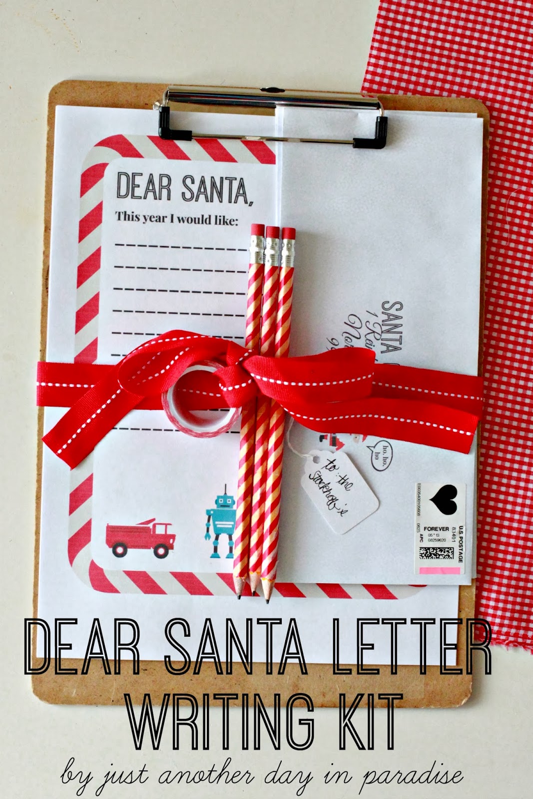 santa letter paper
