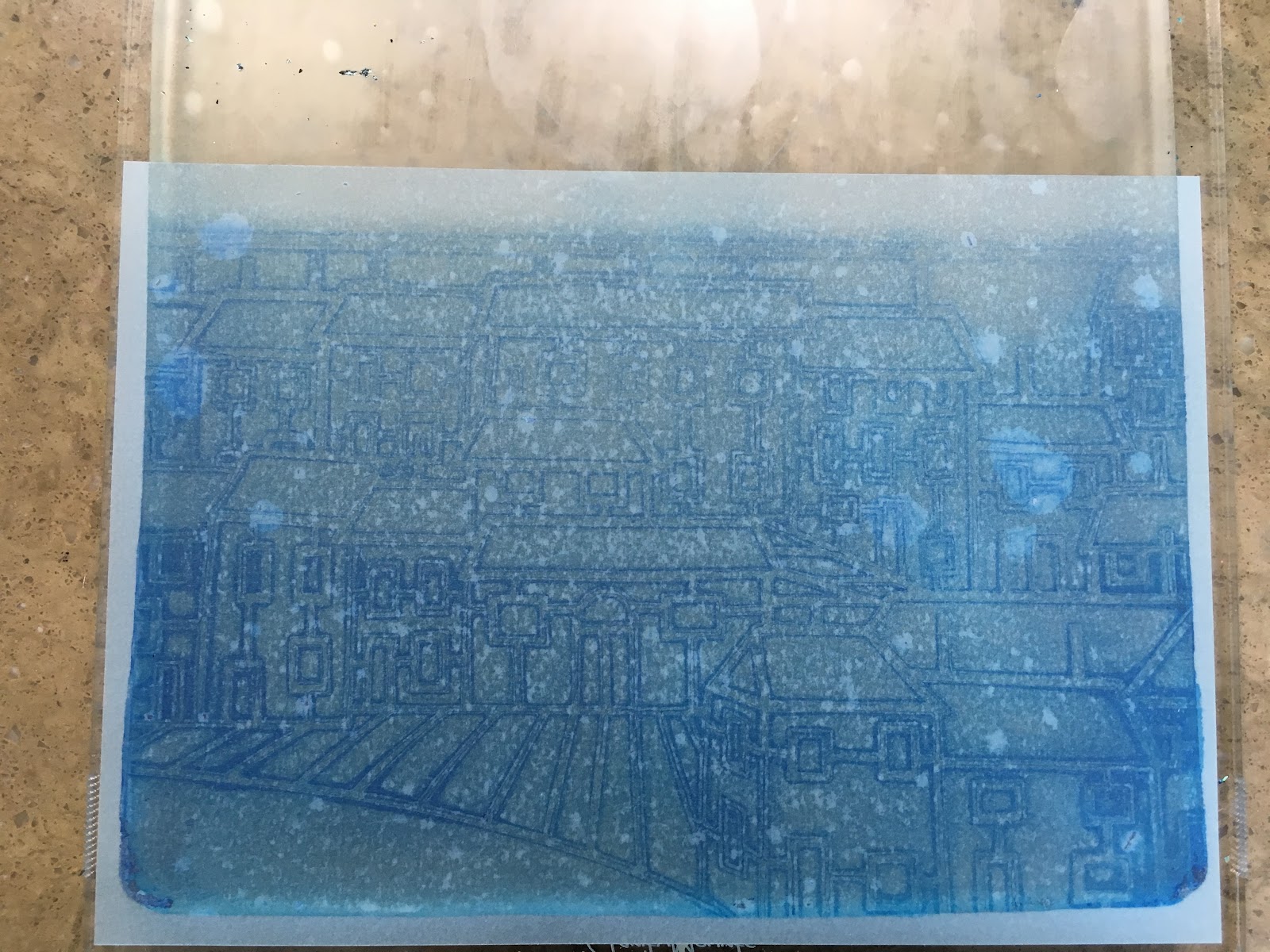 Barbara Gray's Blog. One Day at a Time. Acrylic Paint meets Parchment