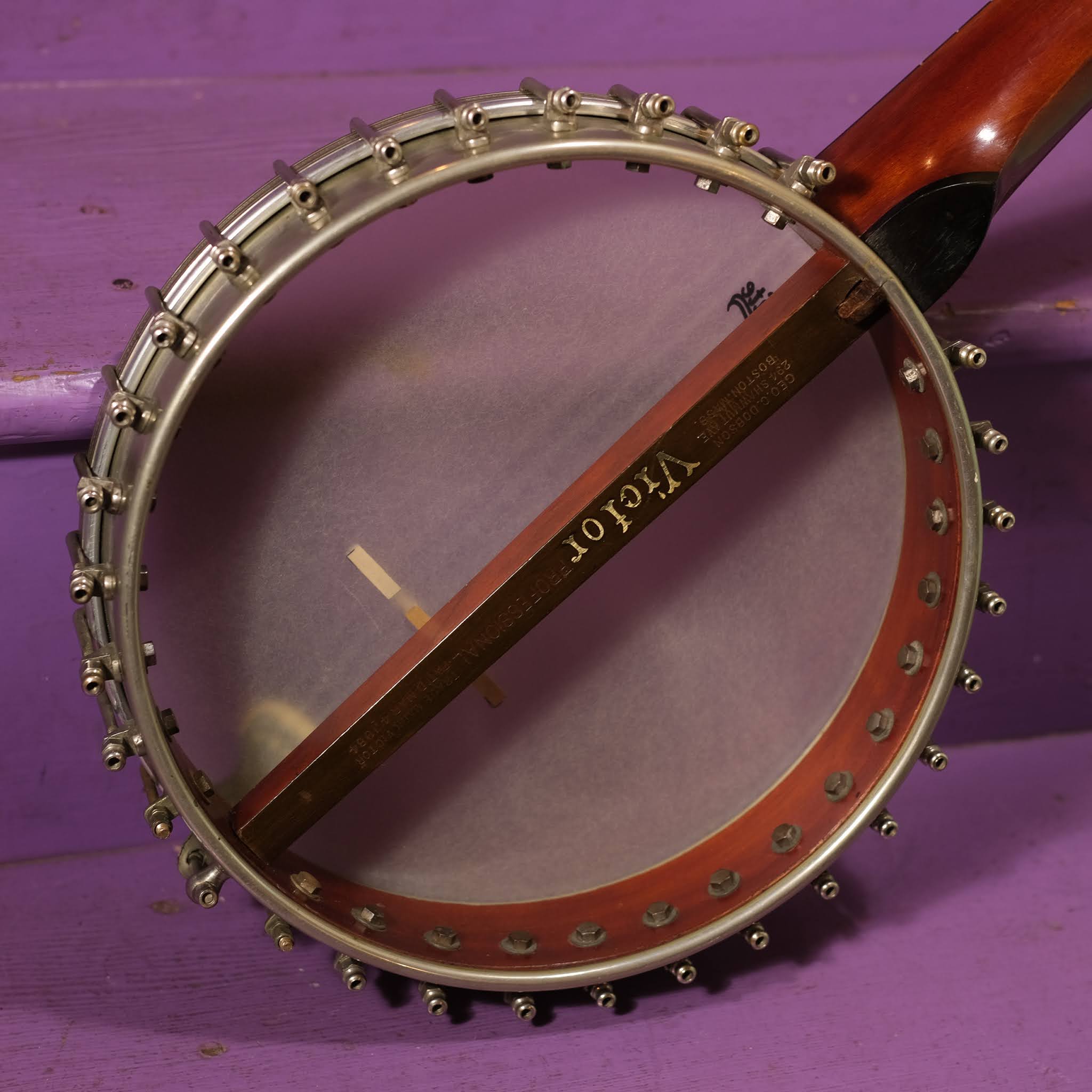 1890s Dobson (Buckbeemade) Victor Professional 5String Openback Banjo