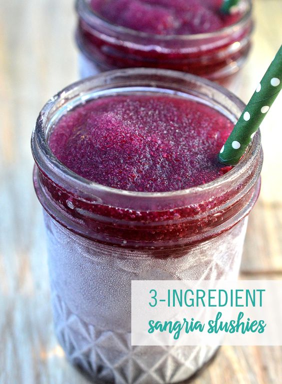 3Ingredient Sangria Slushies Food Inspiration Healthy