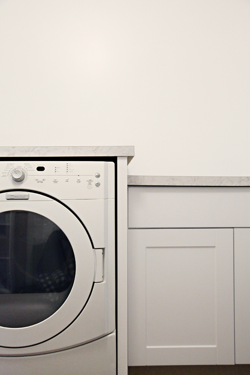 Laundry Room Update Lowering Hookups & Installing a Counter IHeart