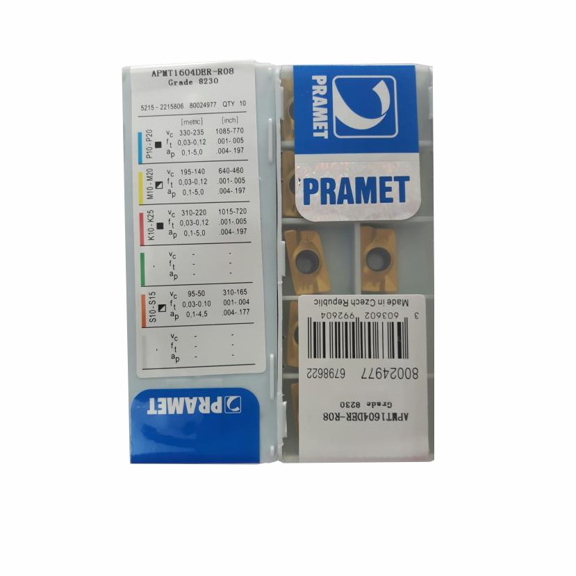 Mảnh dao APMT 1604DER – R08 Grade 8230, Dụng cụ cắt giá rẻ