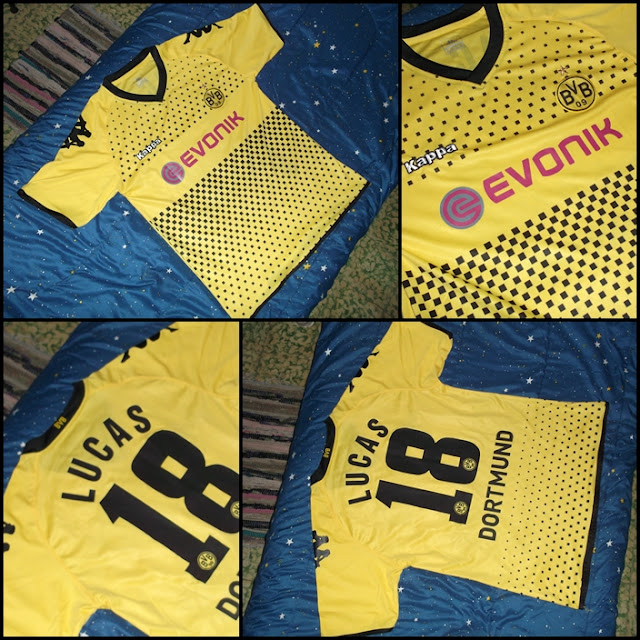 Maillot Domicile Borussia Dortmund 2011/2012 Par KAPPA - Taille XL - Occasion Très Bon État