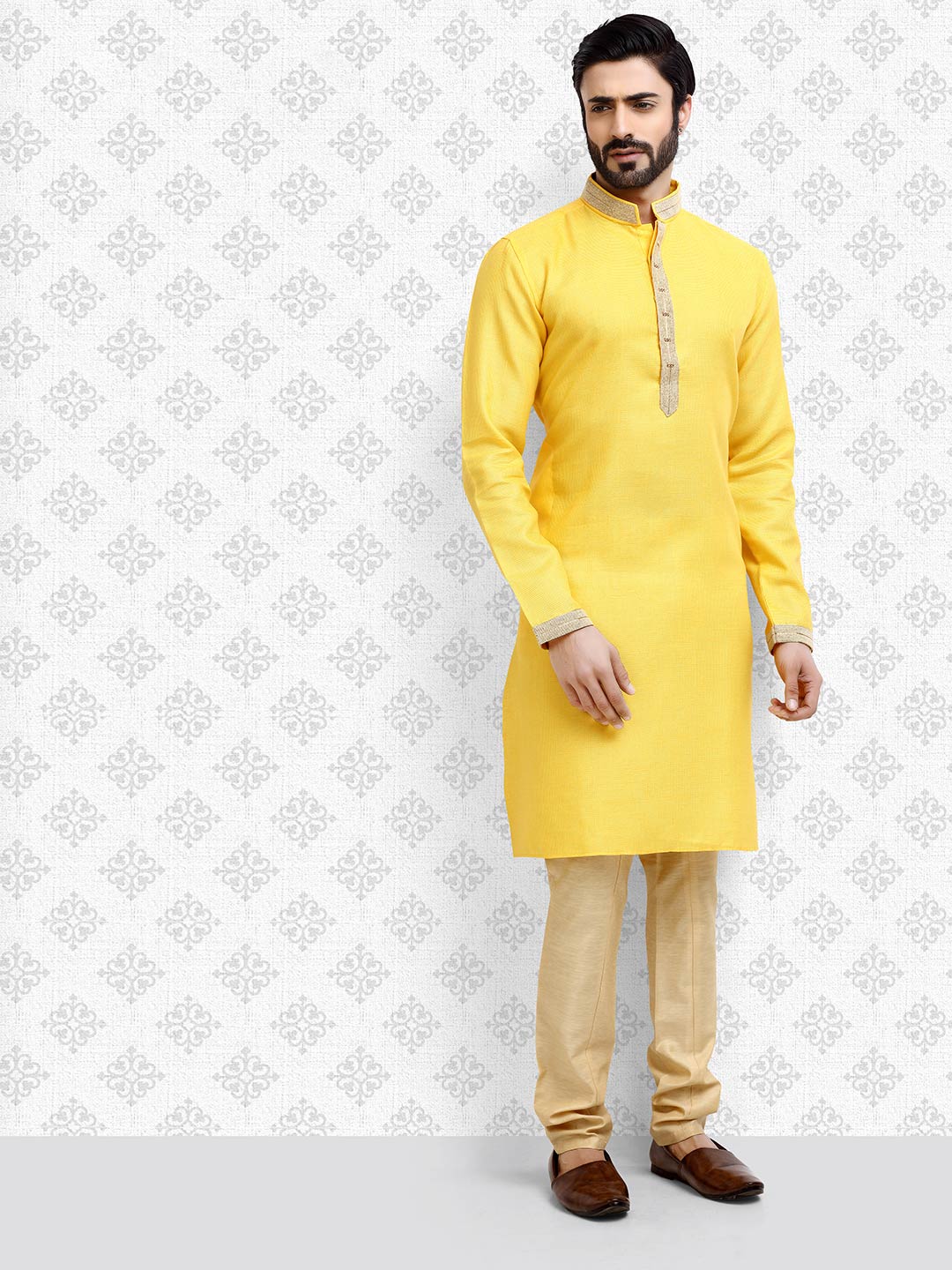 Aarushi's write up Plain Men's kurtas for office wear