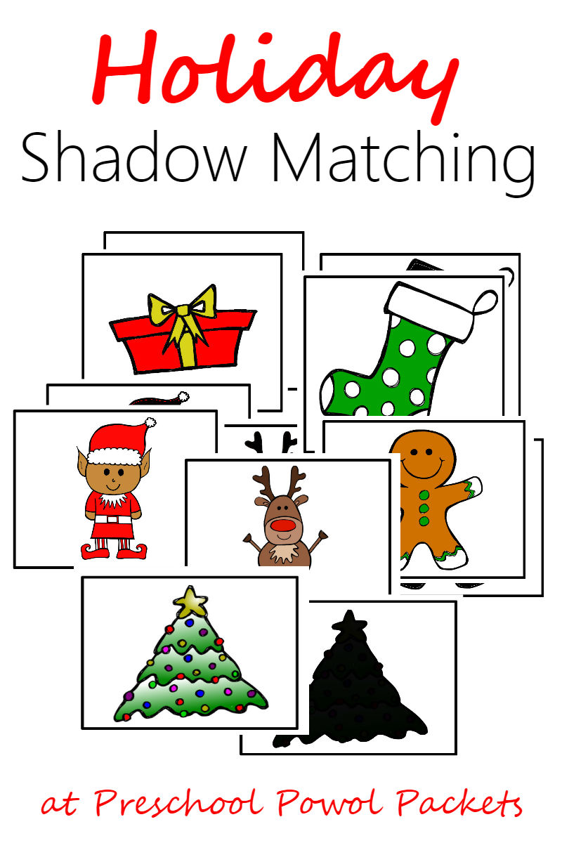 FREE Holiday Shadow Matching Preschool Printable Preschool Powol   FREE Holiday Shadow Matching Preschool Printable Preschool Powol