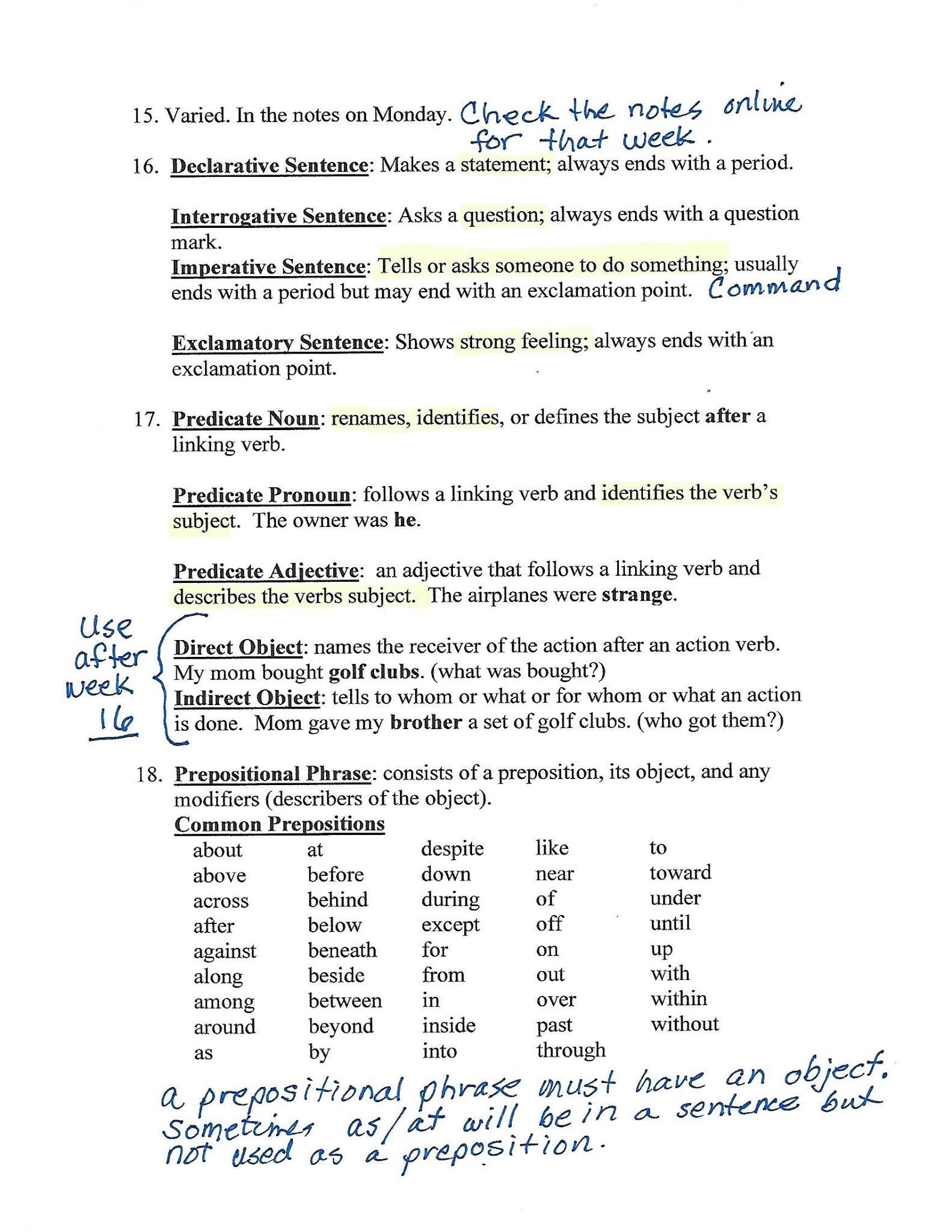 Kelly's Classy Class: Mountain Language Cheat Sheets
