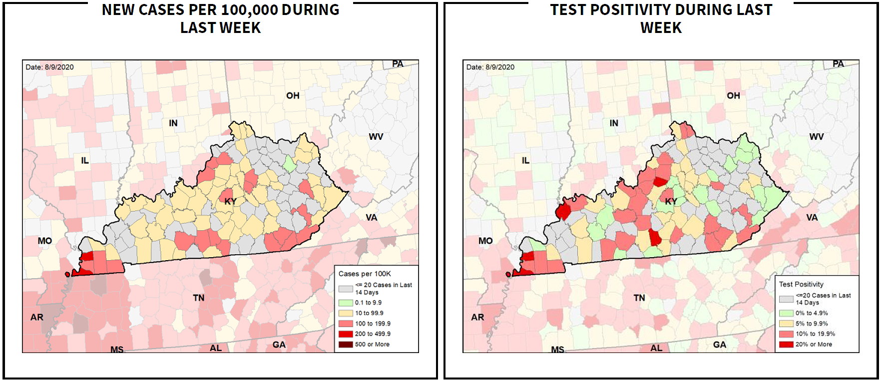 KENTUCKY HEALTH NEWS White House puts fewer Ky. counties in 'red zone