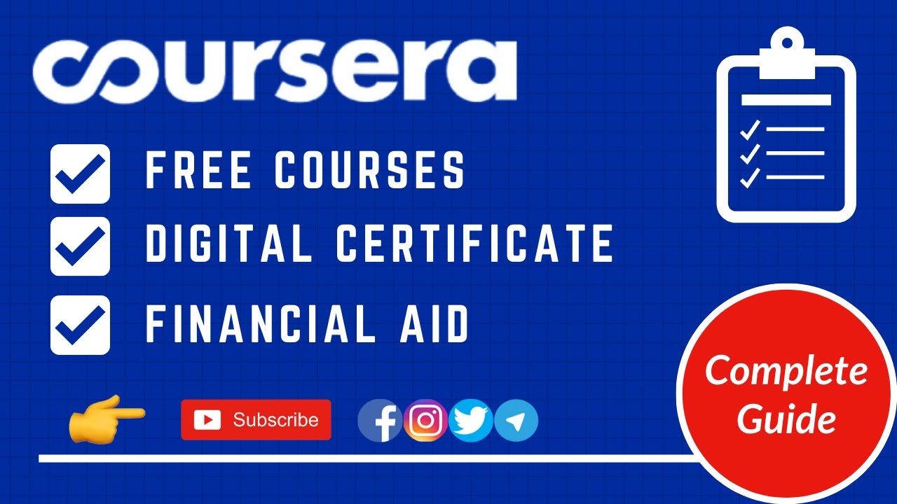 Coursera Course Financial Aid How to get Financial Aid course in Coursera