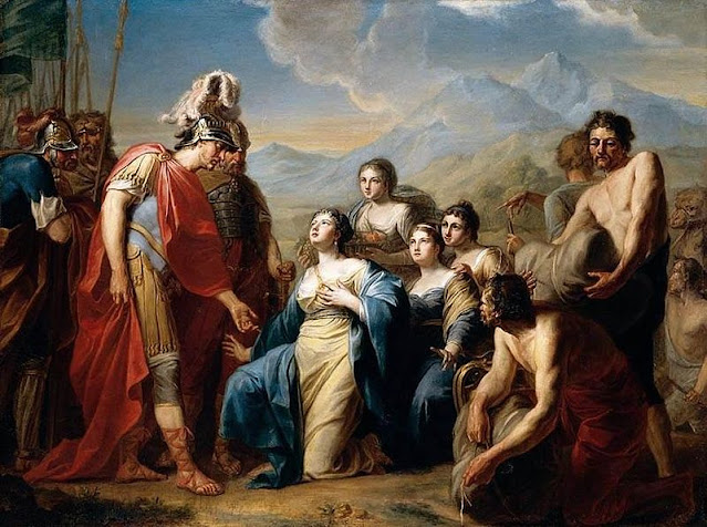 «Царица Савская на коленях перед Царем Соломоном», Иоганн Фридрих Август Тишбейн