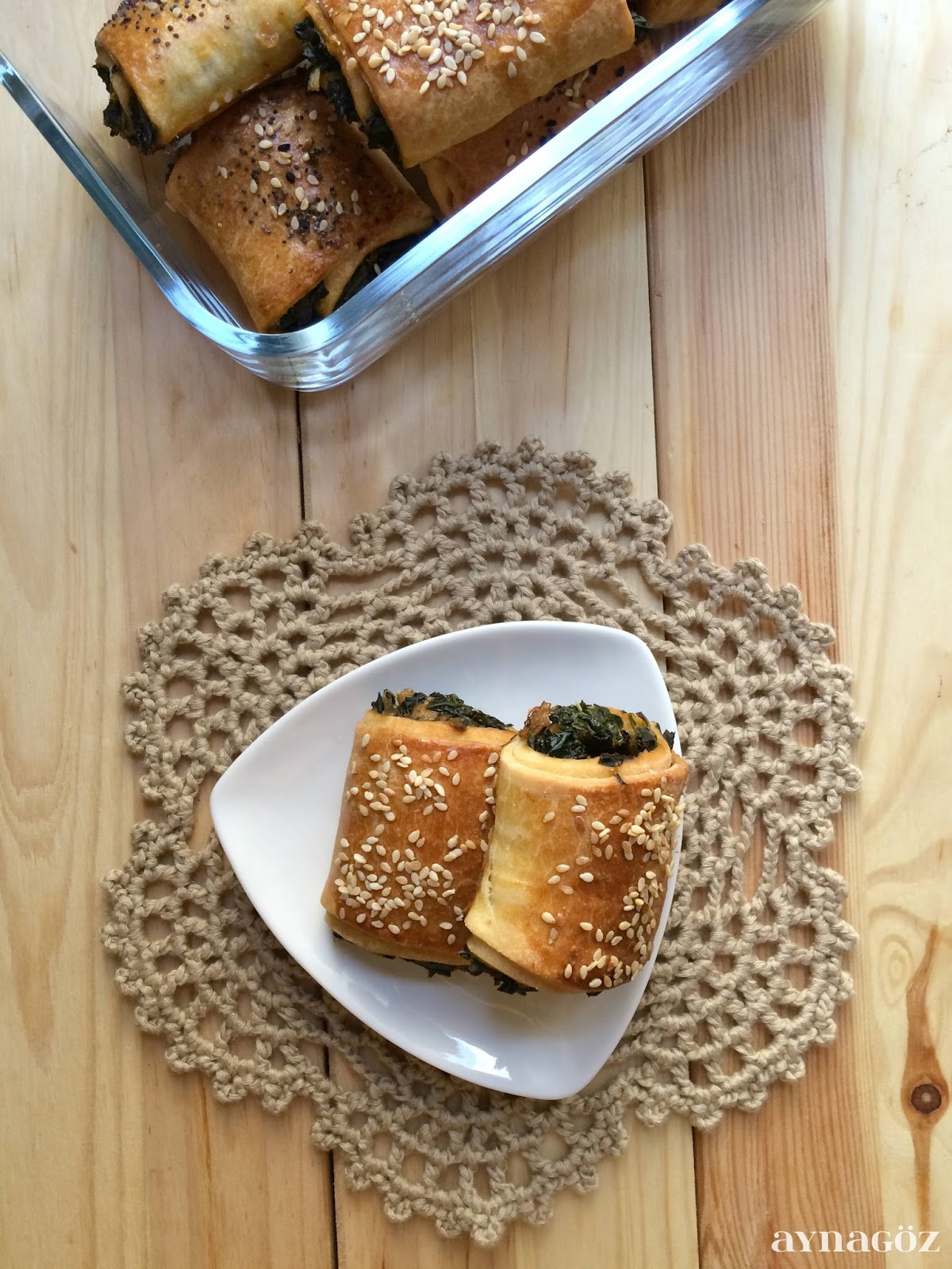AynaGöz. Ispanaklı Kahvaltı Böreği