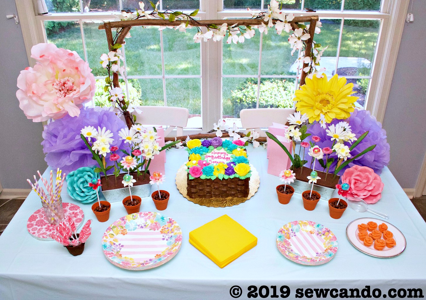 Sew Can Do: DIY Flower Garden Birthday Party