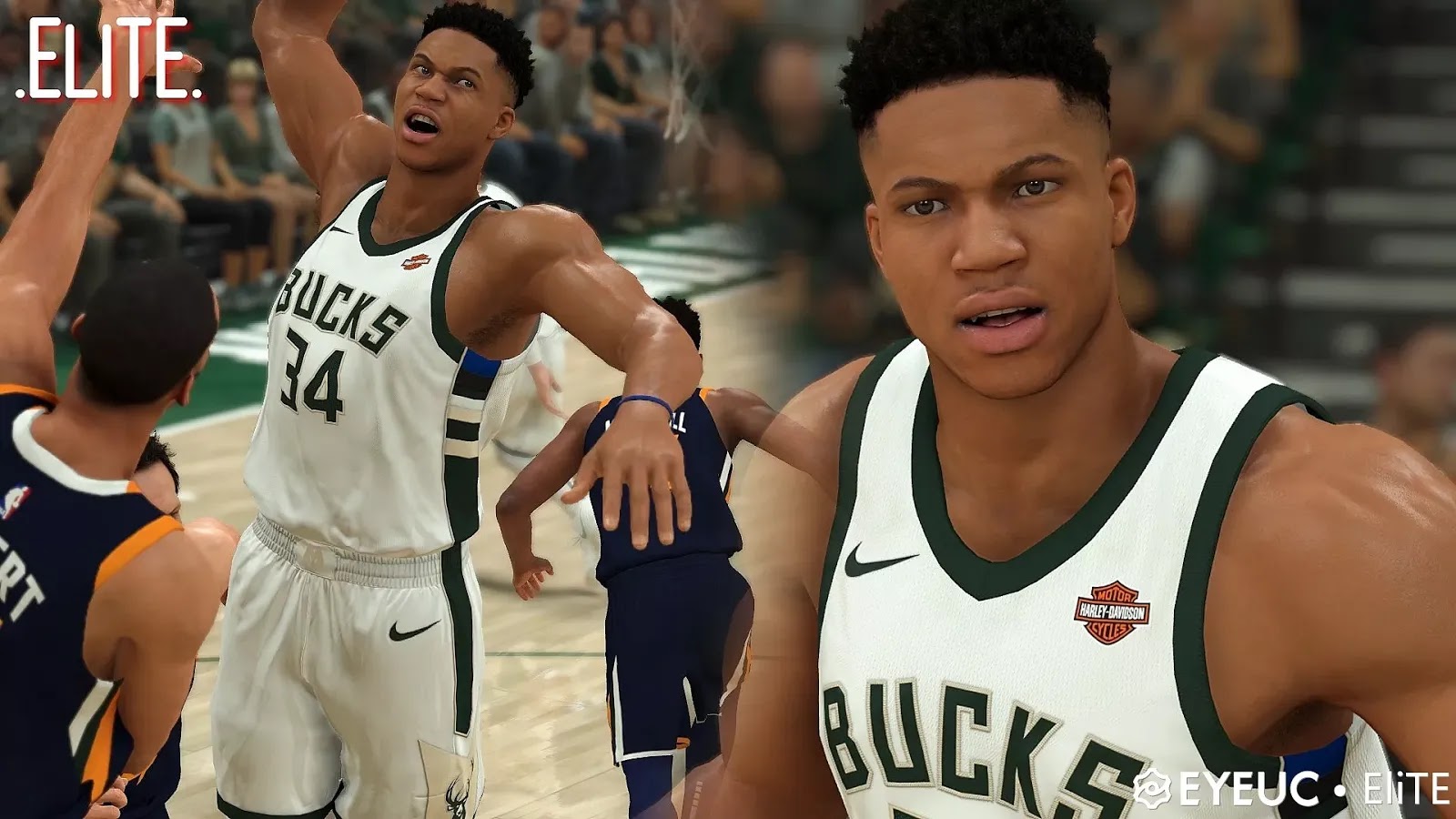 NBA 2K20 Giannis Antentokounmpio Cyberface v2 by EliTe