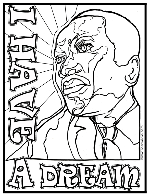 i have a dream coloring pages - photo #2