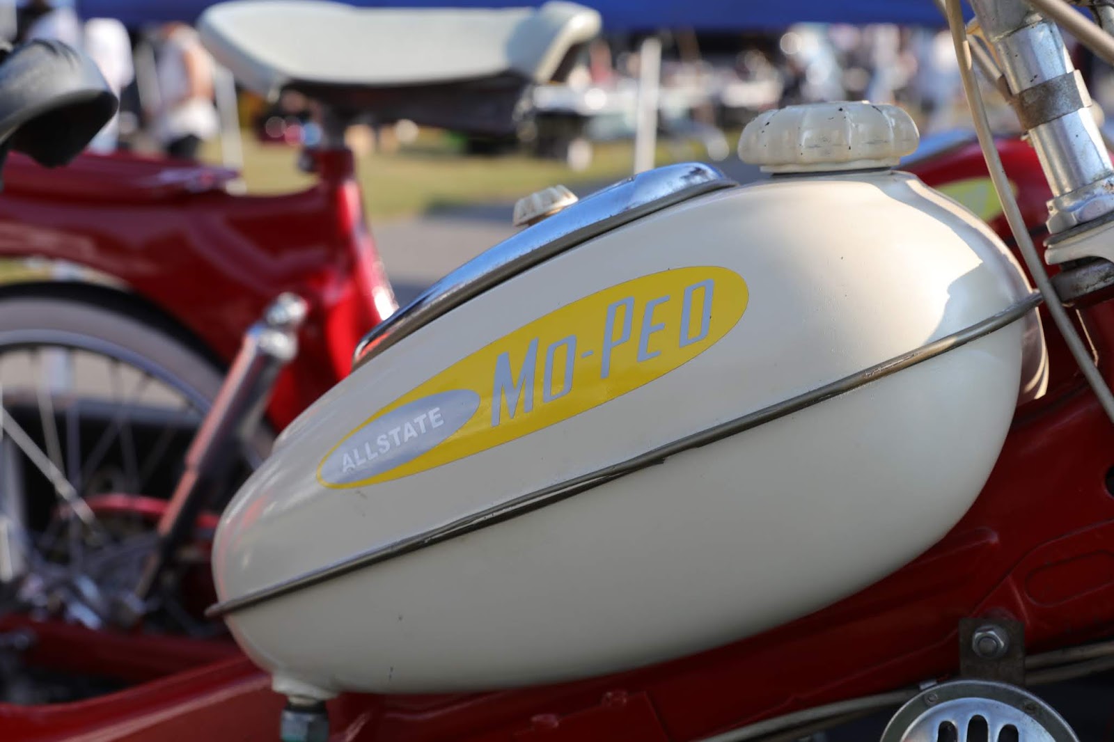 OldMotoDude Pair of Allstate Mopeds spotted at the Barber Vintage