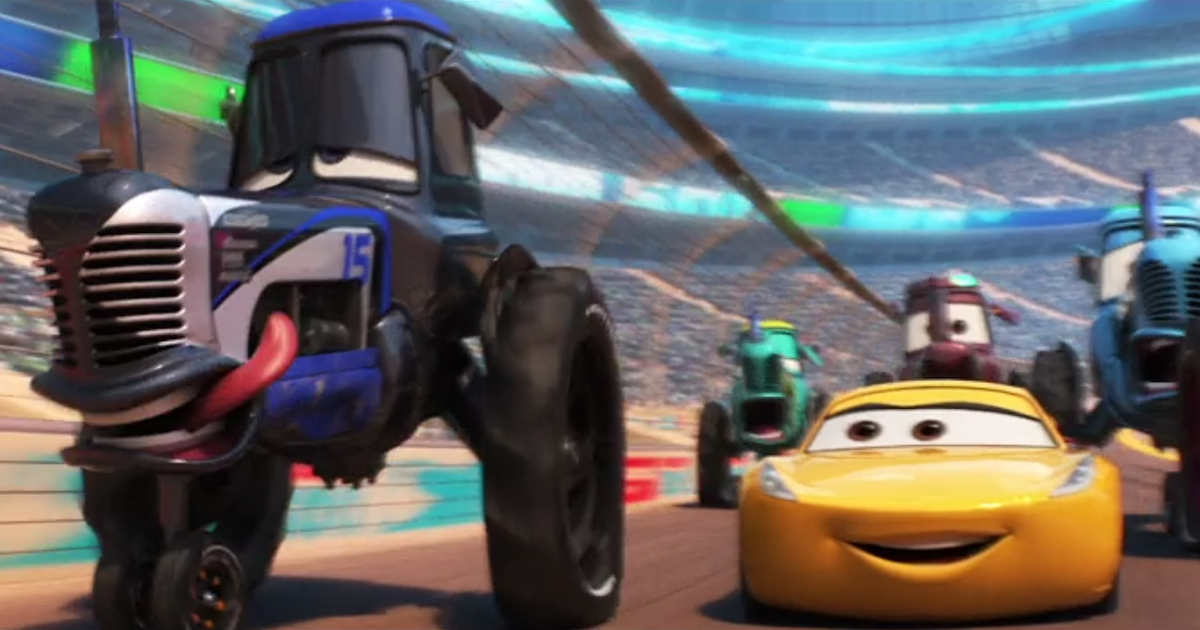 Dan the Pixar Fan Cars 3 Easy Idle Racing Tractor
