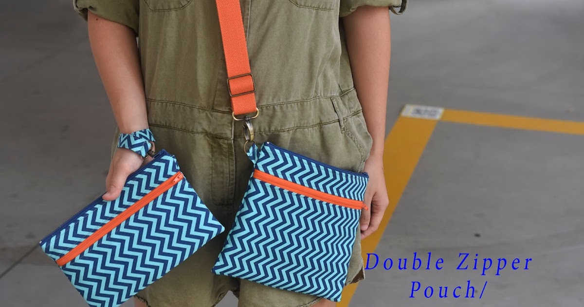Double Zipper Pouch/Crossbody Bag Pattern Projects by Jane