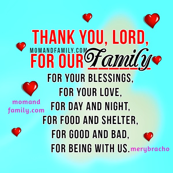 Mom And Family Love Quotes Short Family Prayer Christian Quotes And Image About Family