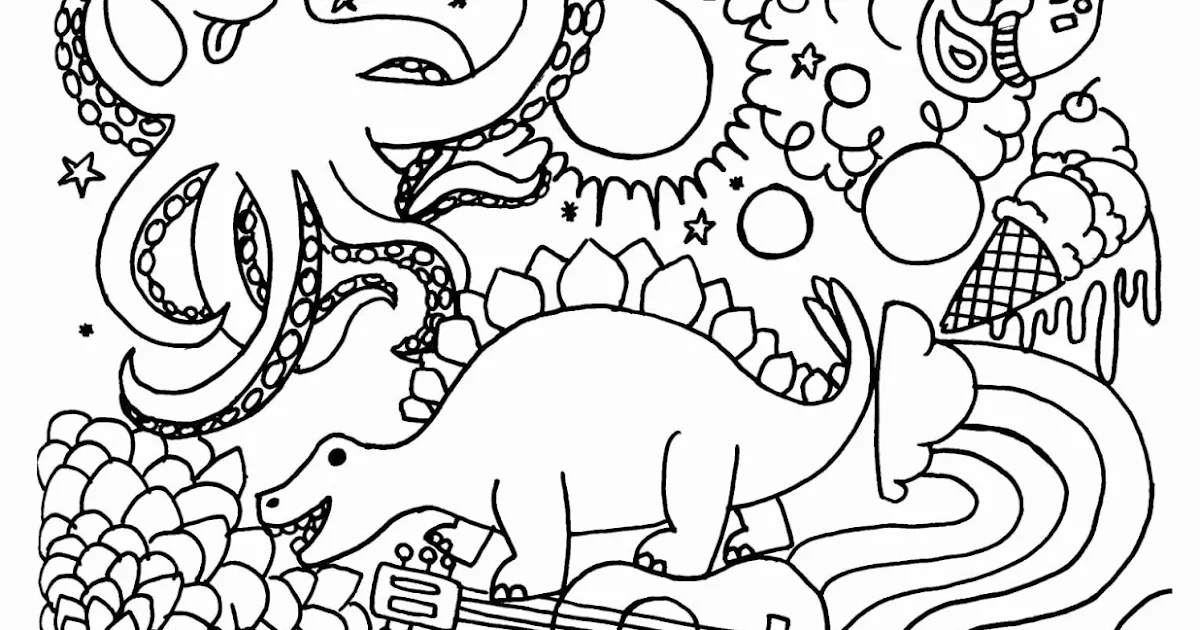 High-Quality Colouring In For 9 Year Olds Background Illustration