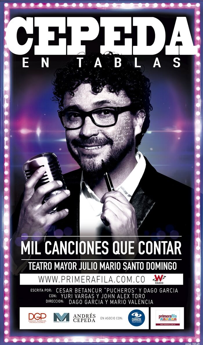 Concierto de Andres Cepeda CEPEDA EN TABLAS Zona Bogota DC
