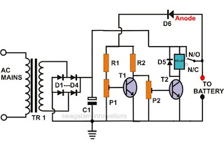 Self Regulating, Automatic Lead Acid Battery Charger Circuit | Circuit