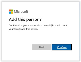 Windows 10 add person - confirm
