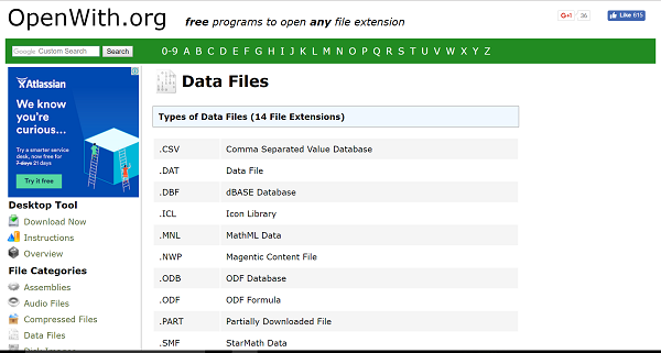 Apri Tipi di file sconosciuti in Windows