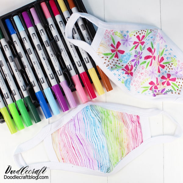 How to Decorate Face Masks with Tombow ABT PRO