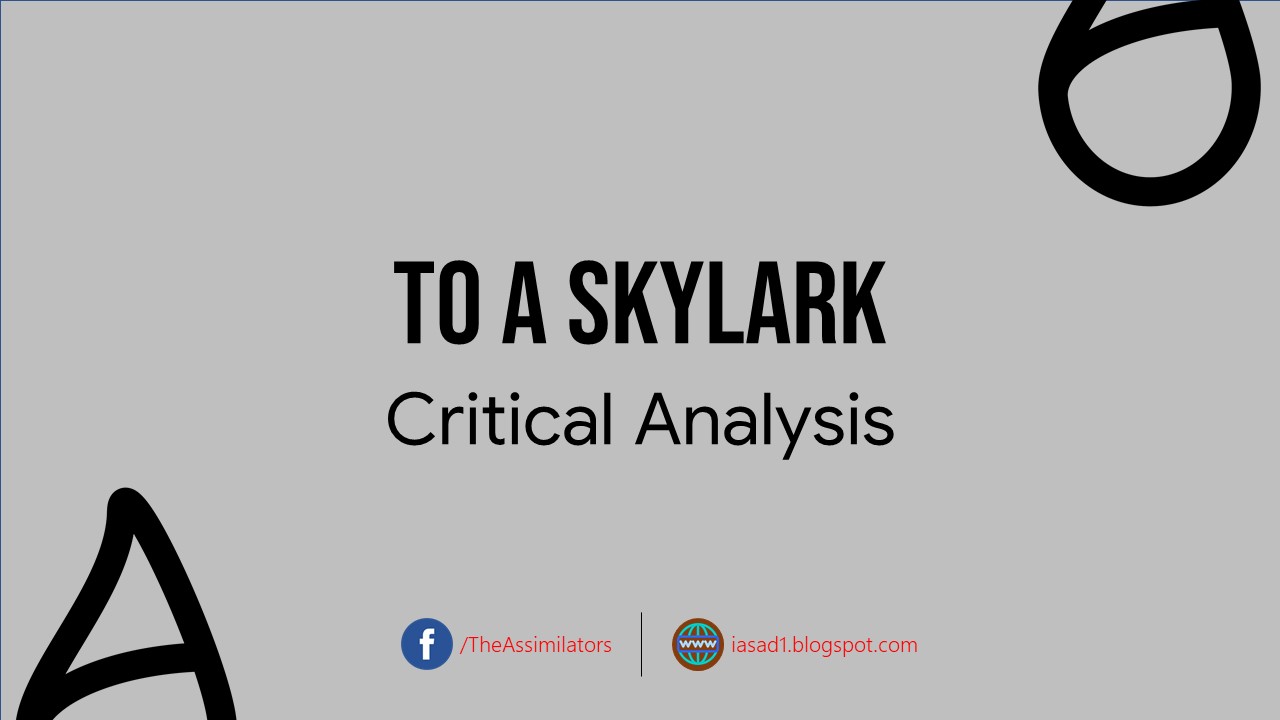 To a Skylark - Analysis