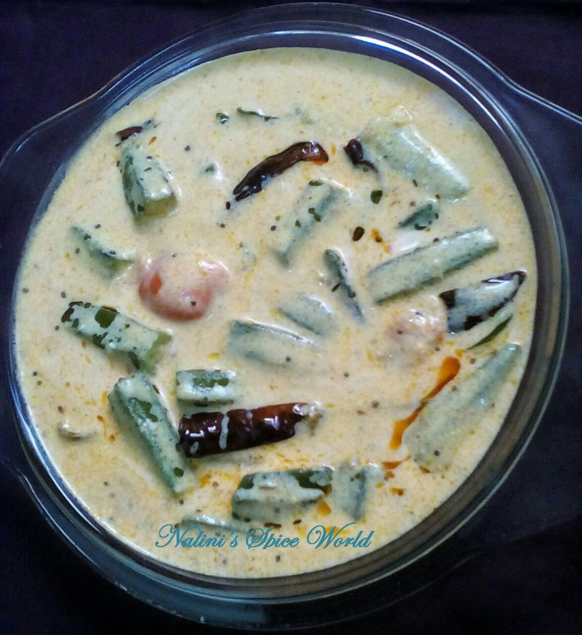 Nalini's spice world Simple n tasty Ladies Finger Buttermilk Curry