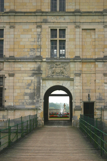 Follow through and enter the gardens at the Chateau de Valencay.