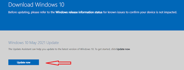 2 Cara Update Windows 10 versi 21H1 Original Mei 2021