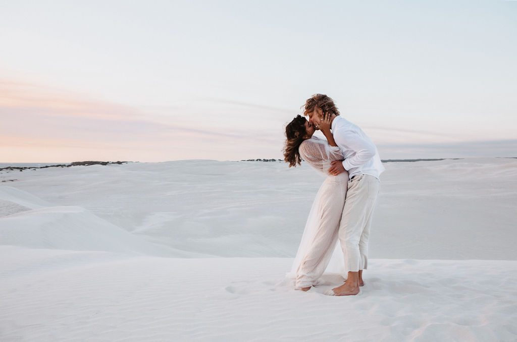 to the aisle australia | run away with me boho styled shoot perth Jypsea photography perth weddings sand dunes elopement bridal gowns hair makeup florals styled boho
